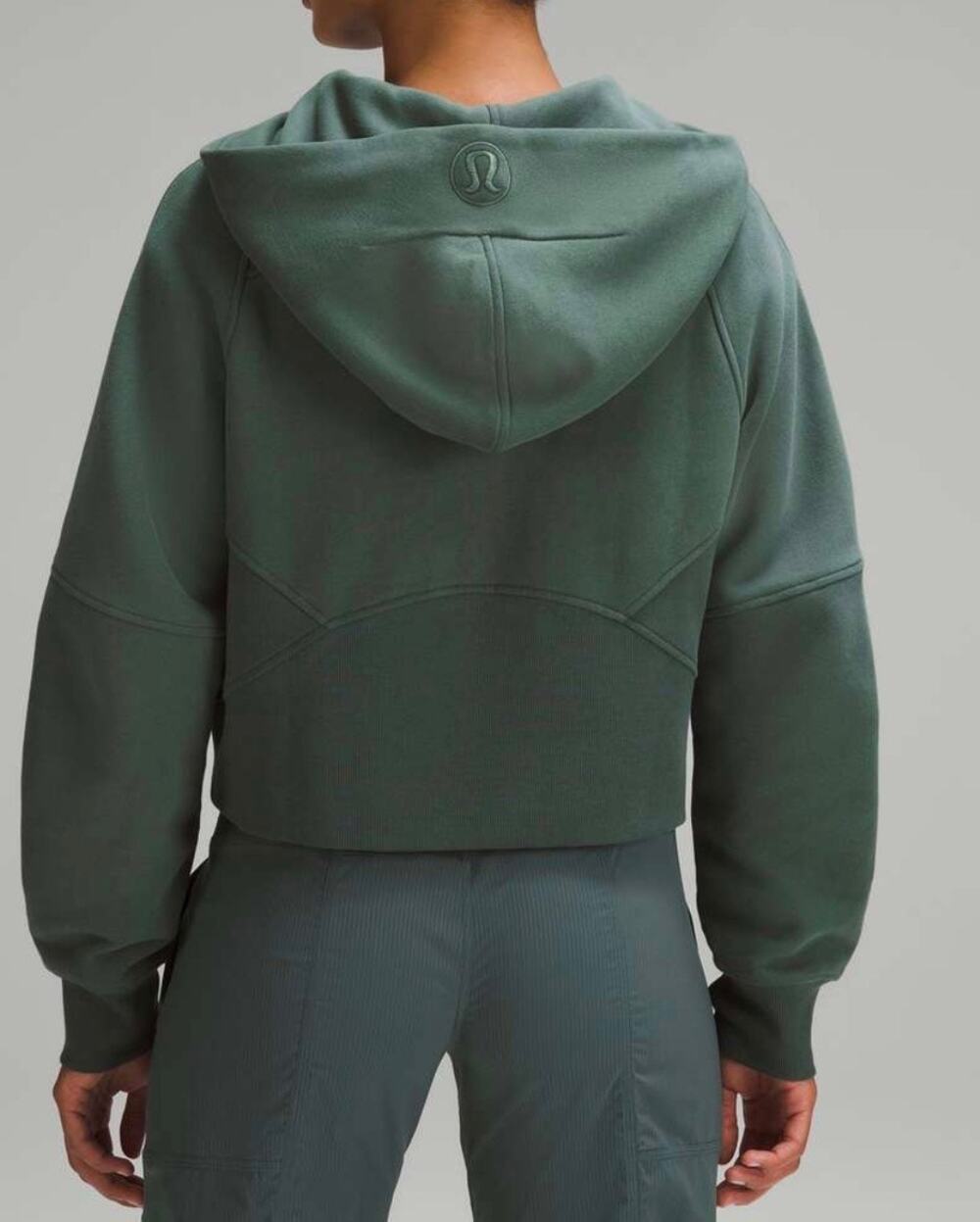 Lululemon Scuba Oversized Half Zip Hoodie M/L Dark Forest Green Pullover